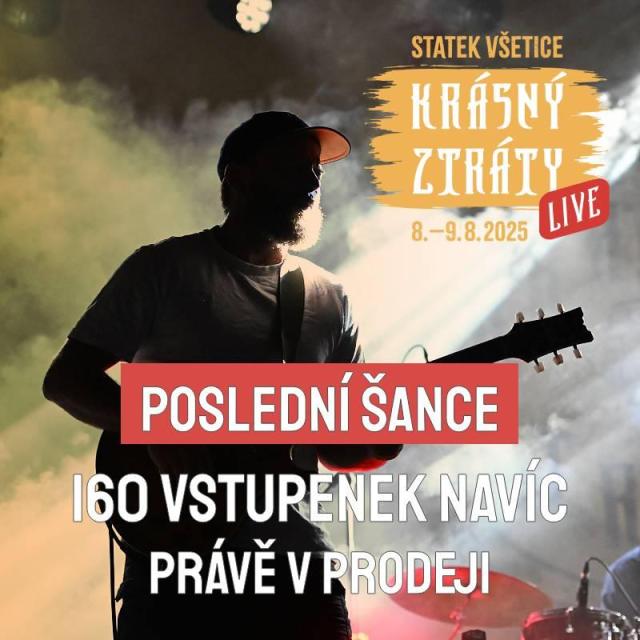 Poslední šance: Přidali jsme 160 vstupenek!
